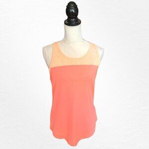 Under Armor Workout Peach Colored Sleeveless Top with Mesh in Size Medium